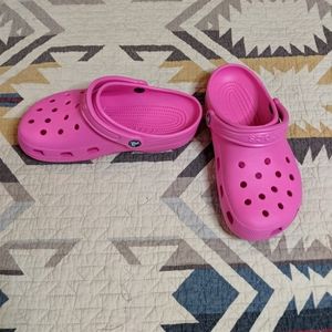 Electric Pink Classic Croc Shoe - W7
